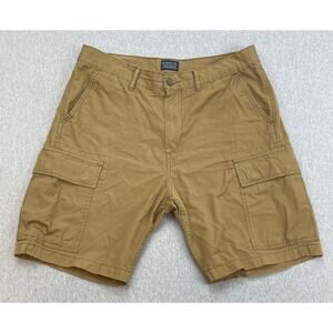 Levis Shorts Mens 33 Brown 100% Cotton Two Horse Ripstop Cargo 9.5" Inseam